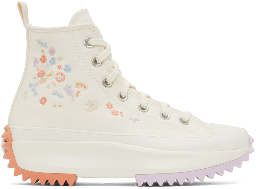 Converse Off-White Run Star Hike Floral Sneakers