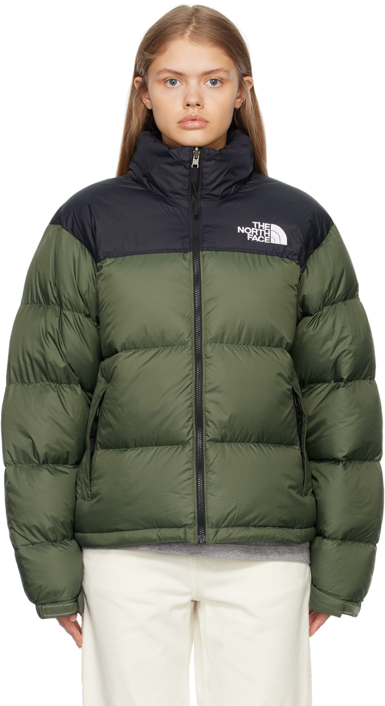 Green 1996 Retro Nuptse Down Jacket by The North Face on Sale