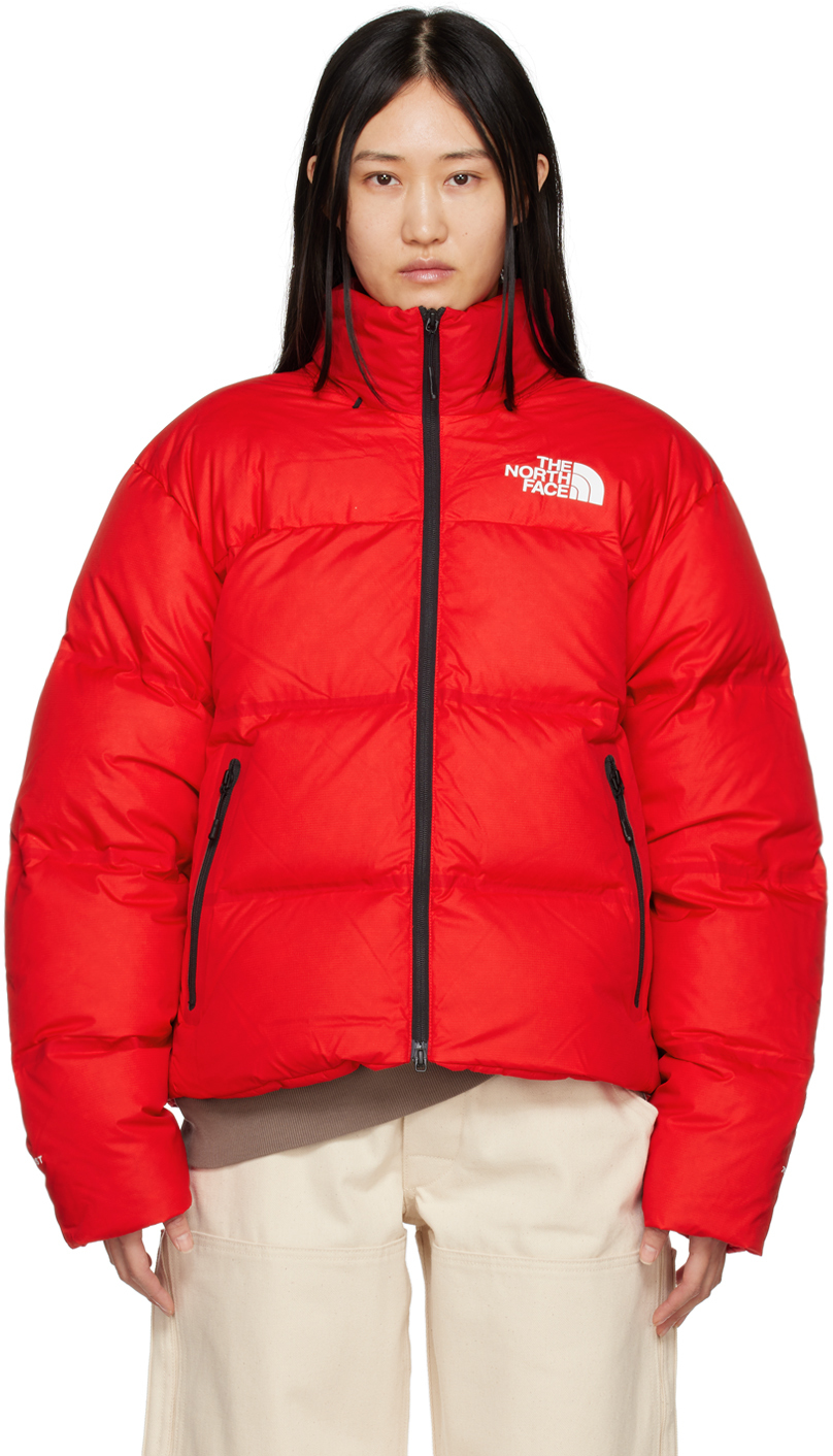 The North Face: Red RMST Nuptse Down Jacket | SSENSE UK