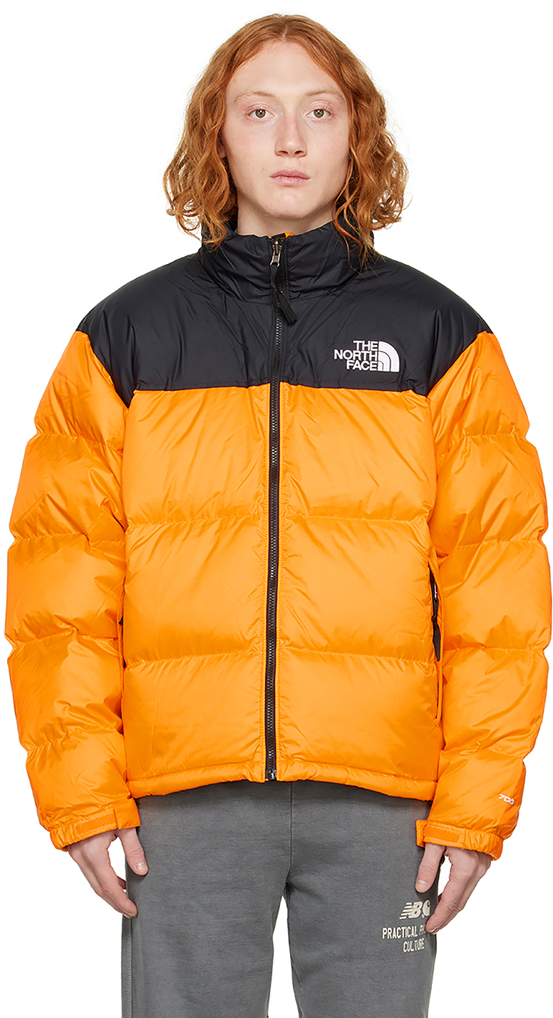 The North Face: Orange 1996 Retro Nuptse Down Jacket | SSENSE Canada