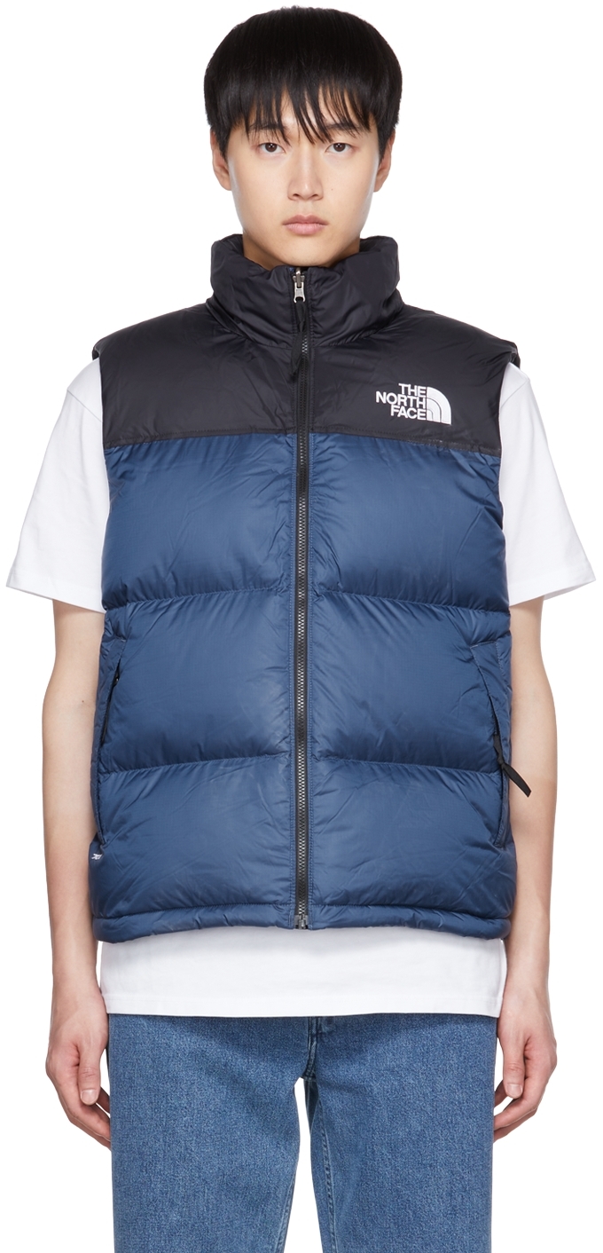 Navy 1996 Retro Nuptse Vest by The North Face on Sale