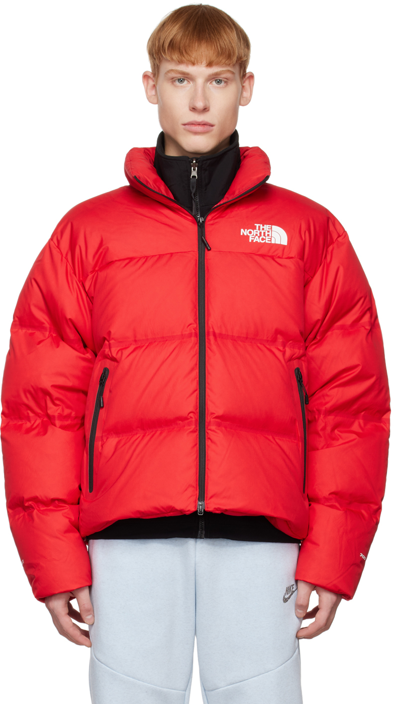 Experiment temperament Serrated The North Face: Red Nuptse Down Jacket | SSENSE