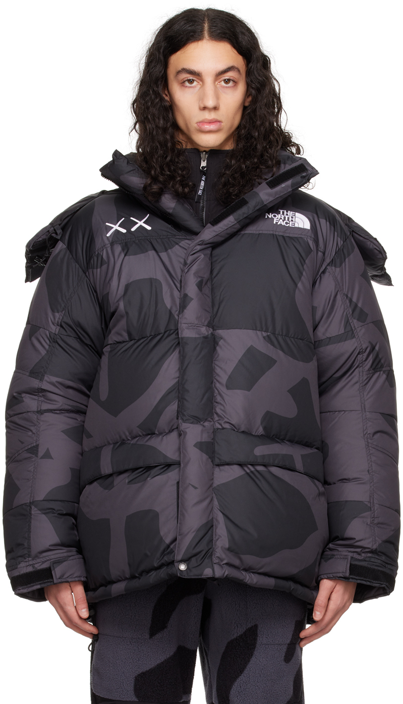 Black Kaws Edition 1994 Himalayan Down Jacket In Black Print