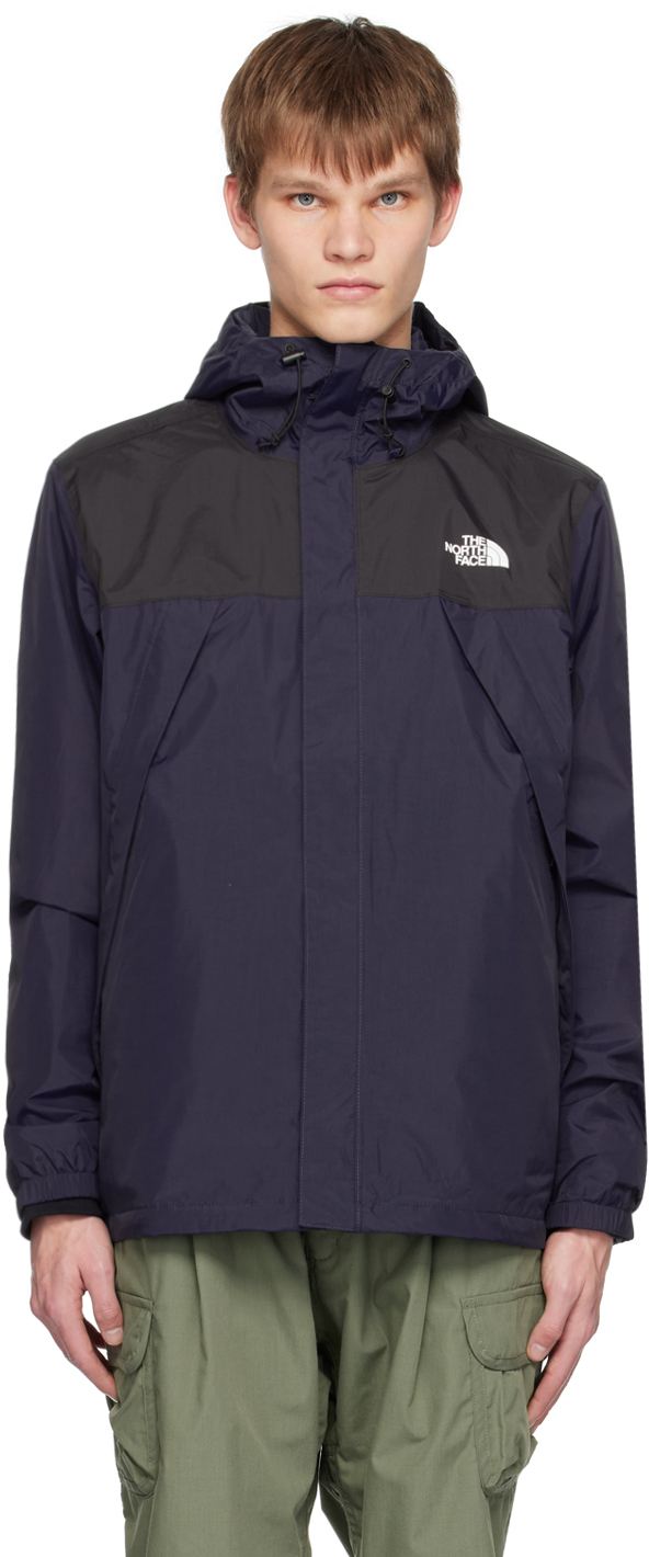 The North Face: Navy Antora Jacket | SSENSE Canada