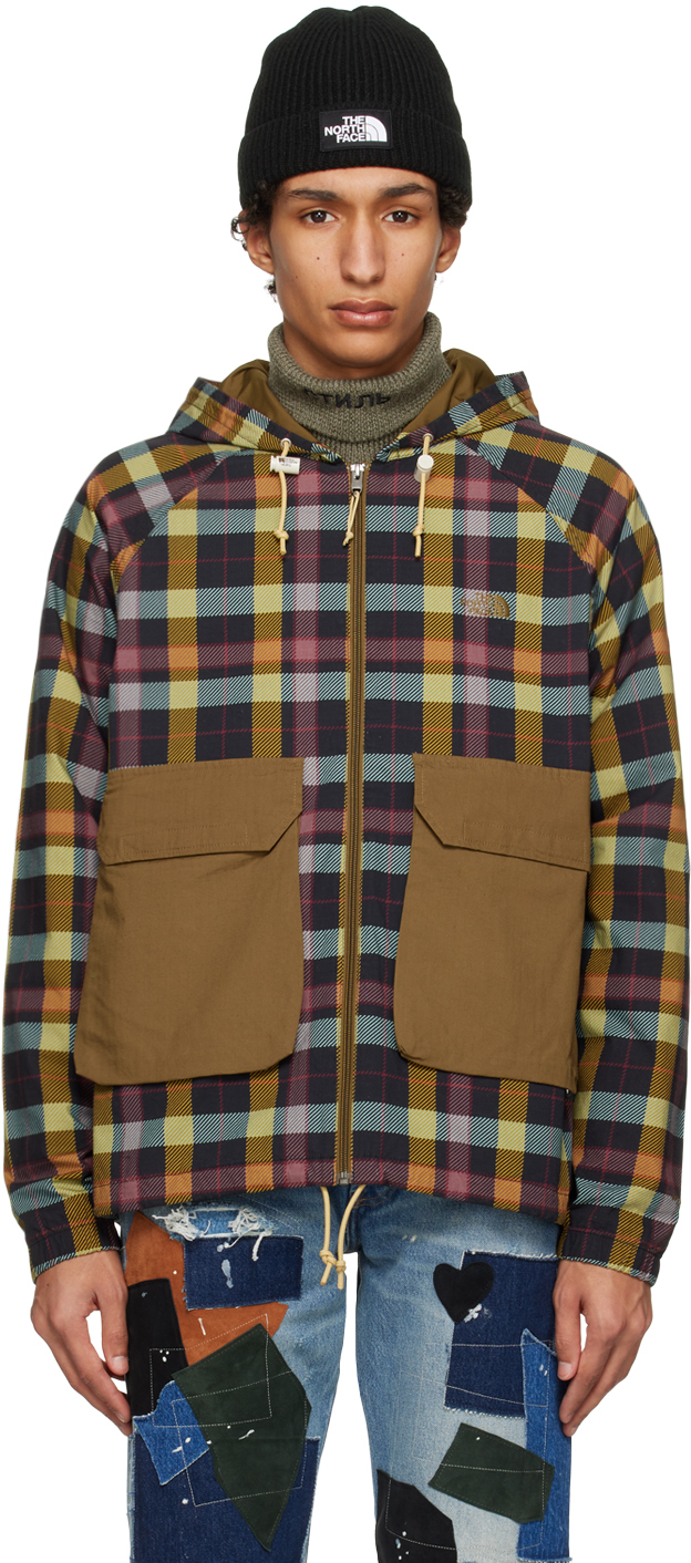 The North Face Multicolor Check Jacket In 9l2 Wasabi Large Ico