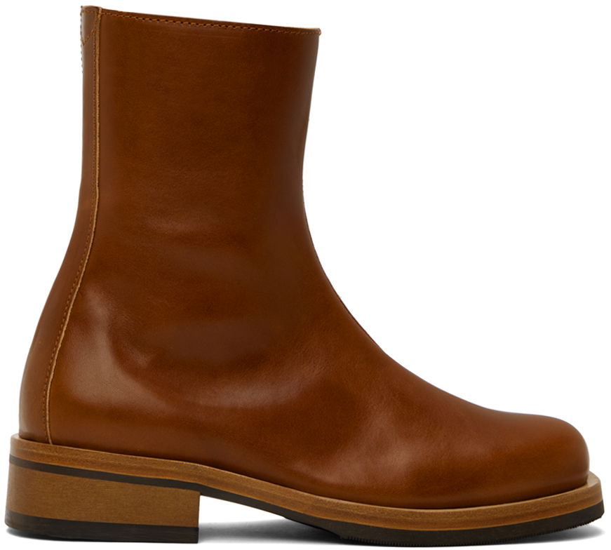 Brown Camion Boots by Our Legacy on Sale