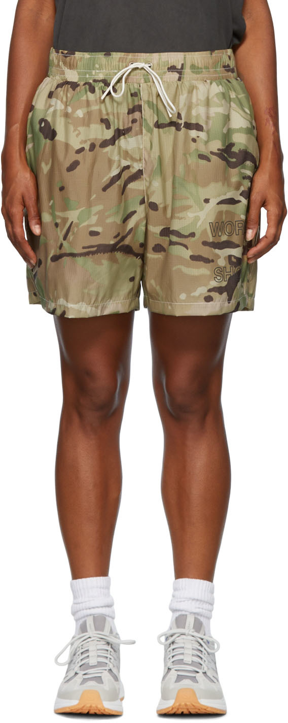 Our Legacy SSENSE Exclusive Khaki Our Legacy WORKSHOP Running Sport Shorts