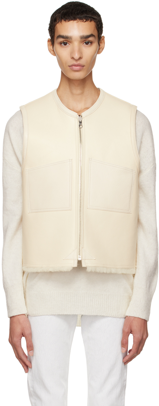 Our Legacy Off-White Reversible Sheepskin Vest