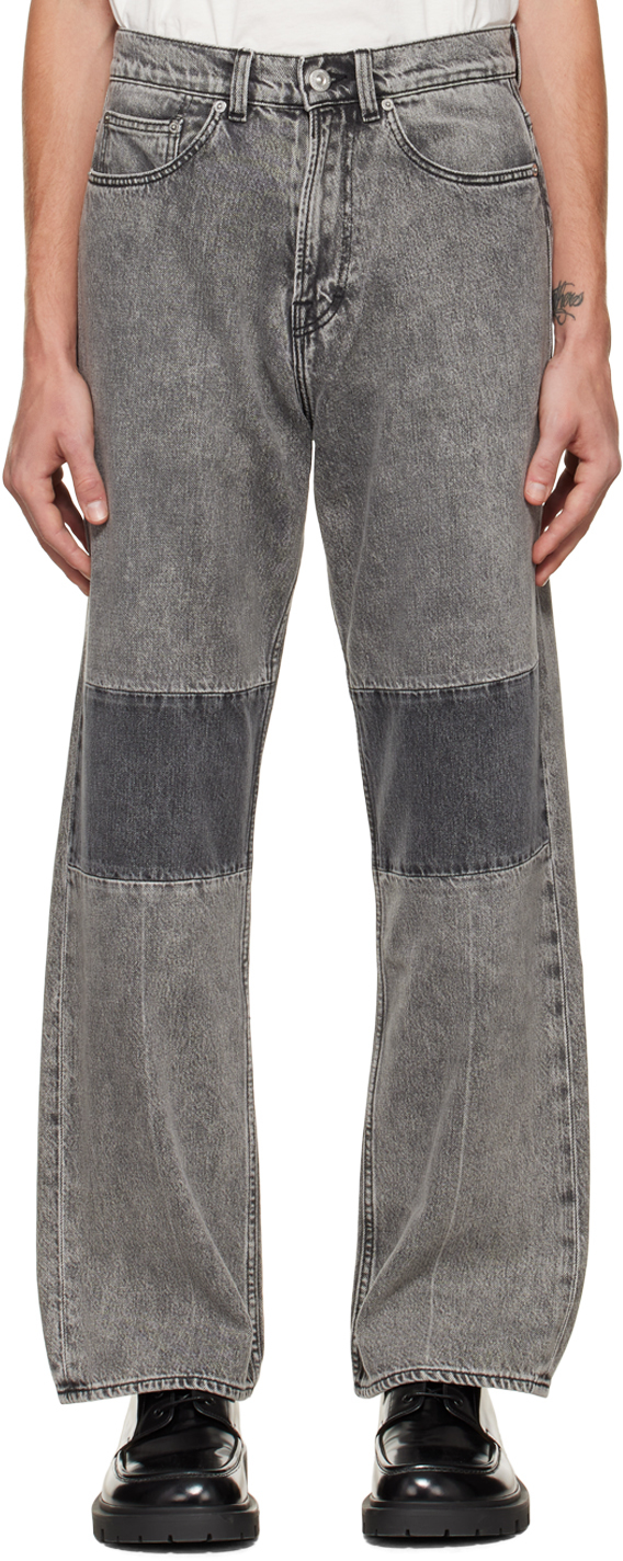 Black & Gray Extended Third Cut Jeans by Our Legacy on Sale