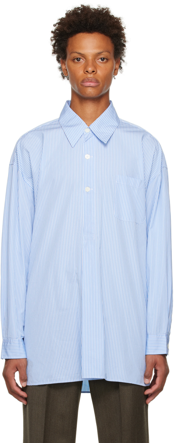 Our Legacy Blue Popover Shirt