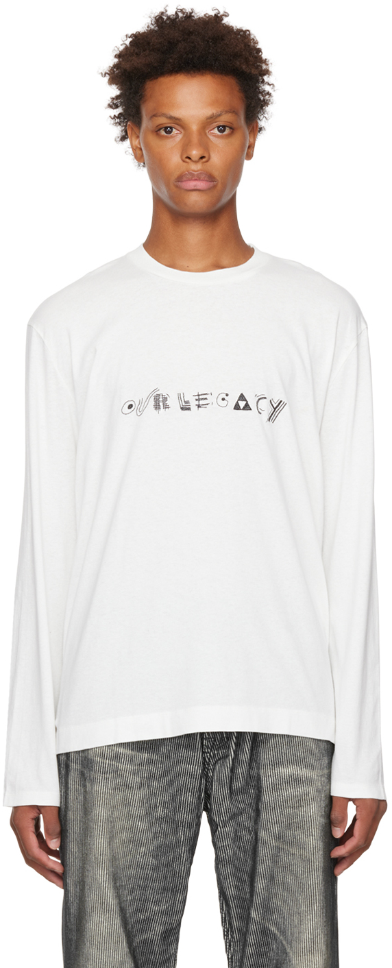 Our Legacy Baumwolle T-Shirt New Box aus Baumwoll-Jersey in Weiß für Herren Herren T-Shirts Our Legacy T-Shirts 