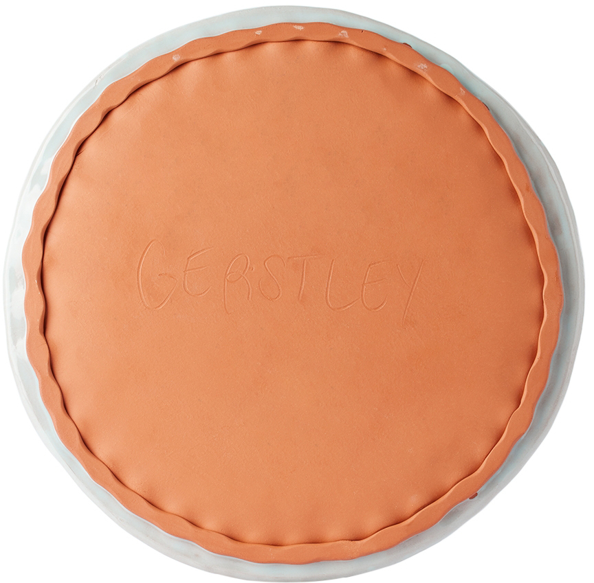 Shop Gerstley Blue Serving Platter In Pale Blue