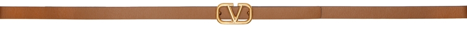 Valentino Garavani Reversible Brown VLogo Belt