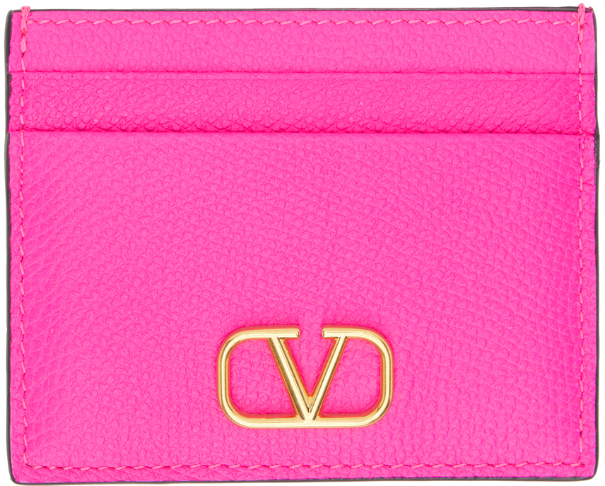 SSENSE Women Accessories Bags Wallets Pink Strap Card Holder 