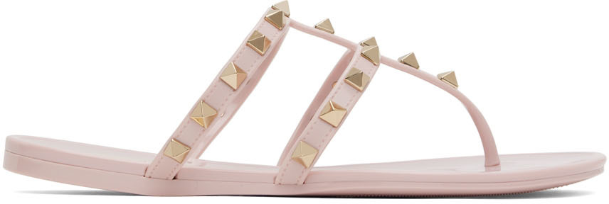 Valentino Garavani Pink Rockstud Sandals