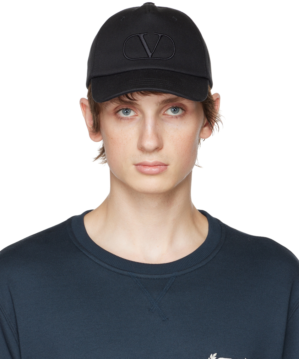 VALENTINO GARAVANI BLACK VLOGO CAP