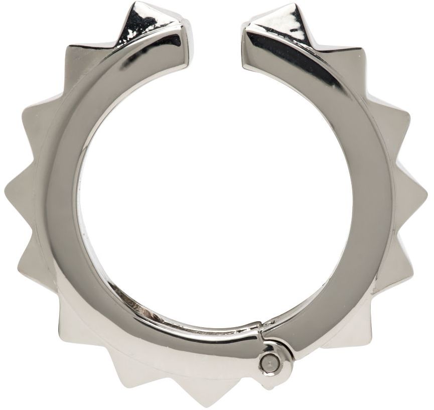 angreb lys pære permeabilitet Silver Rockstud Single Ear Cuff by Valentino Garavani on Sale