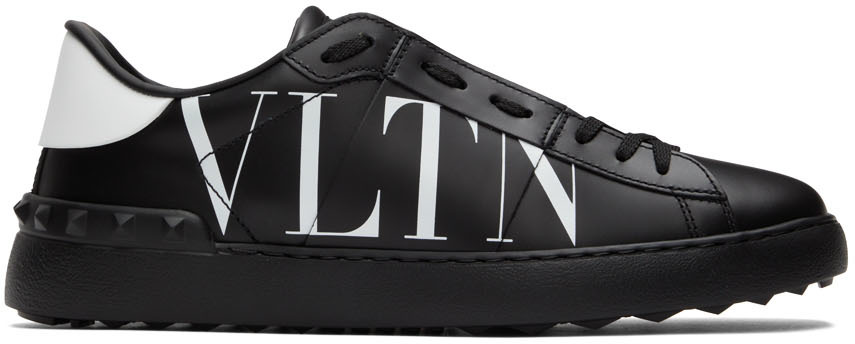 valentino black mens shoes