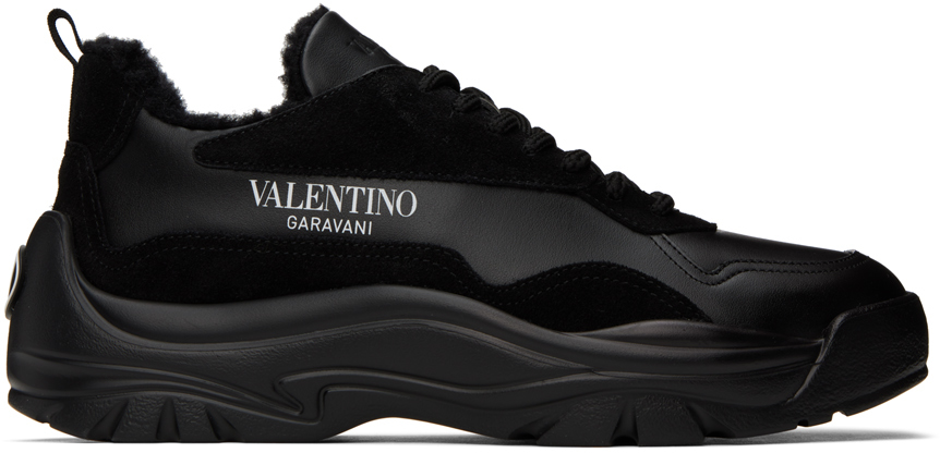 Shop Valentino Black Gumboy Sneakers In N01 Nero/nero/nero/n
