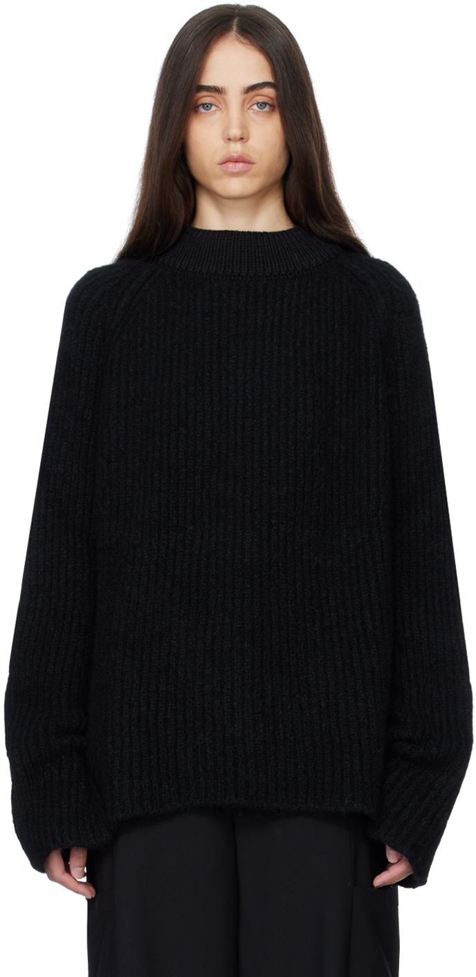 GAUCHERE Black Crewneck Sweater