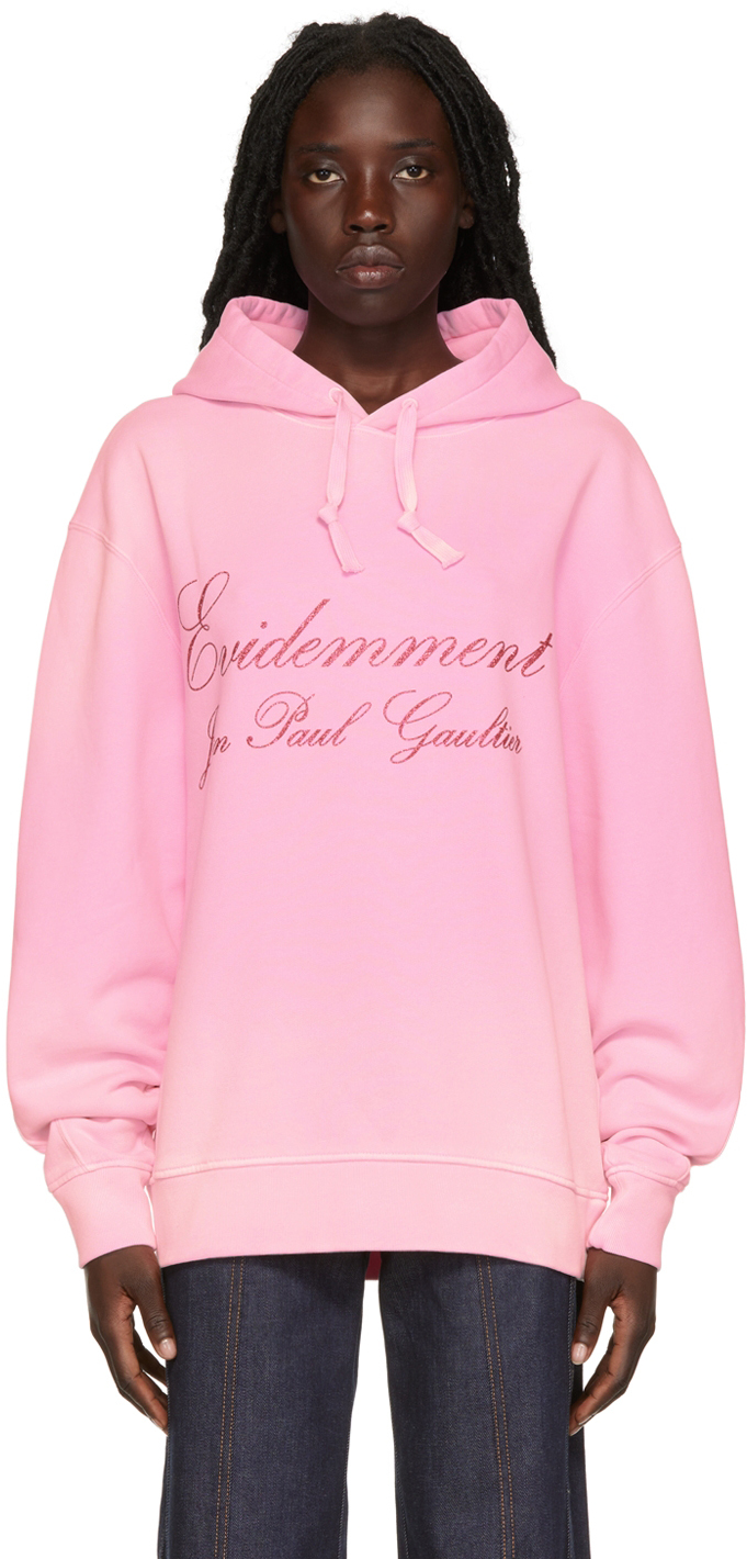 Pink 'Évidemment' Hoodie