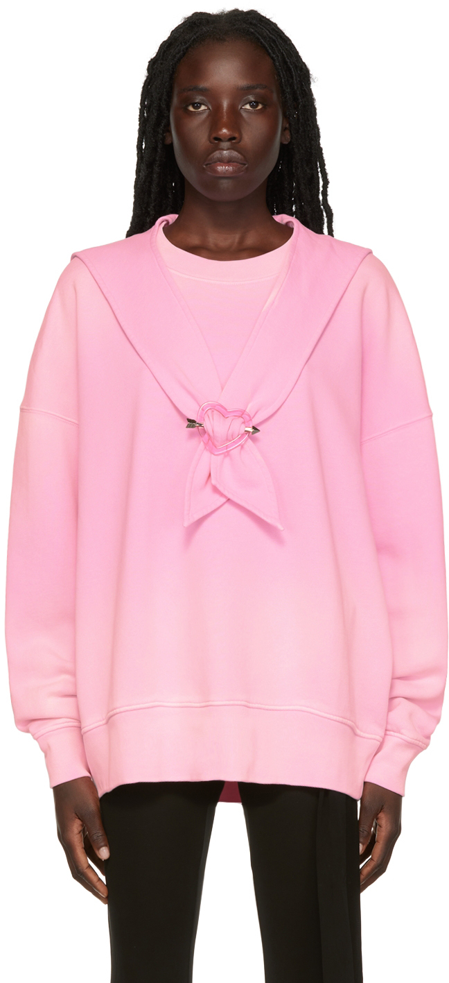 Pink 'Évidemment' Sweatshirt by Jean Paul Gaultier on Sale