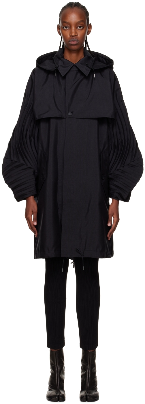 Issey Miyake Black Pinnate Coat