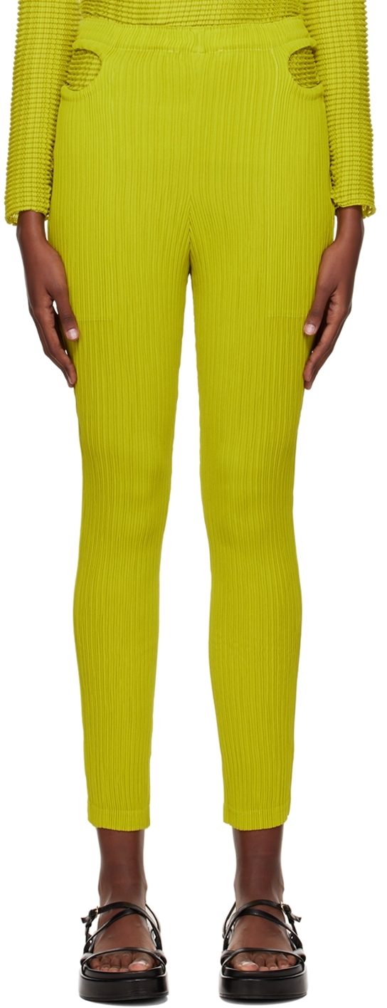 Yellow Hatching Trousers