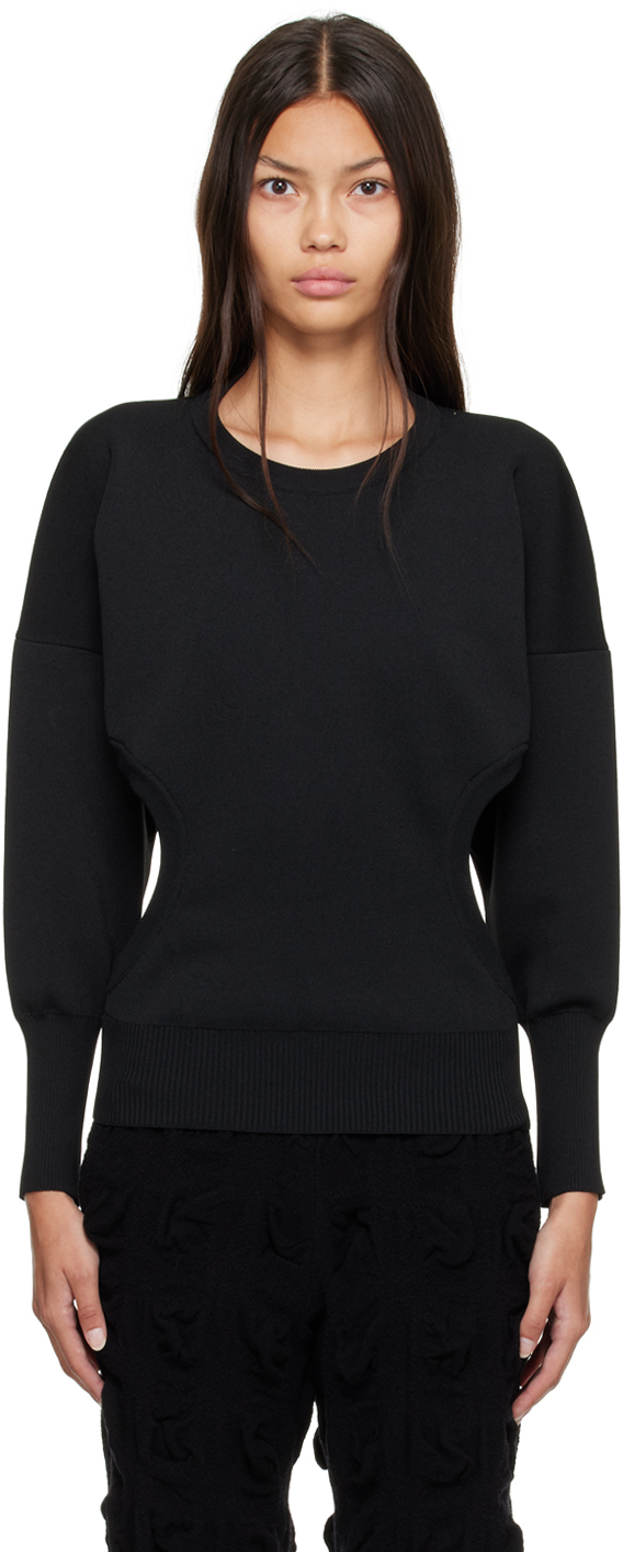 Issey Miyake Black Cutout Sweater