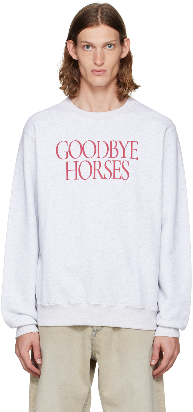 PRAYING GRAY 'GOODBYE HORSES' SWEATSHIRT