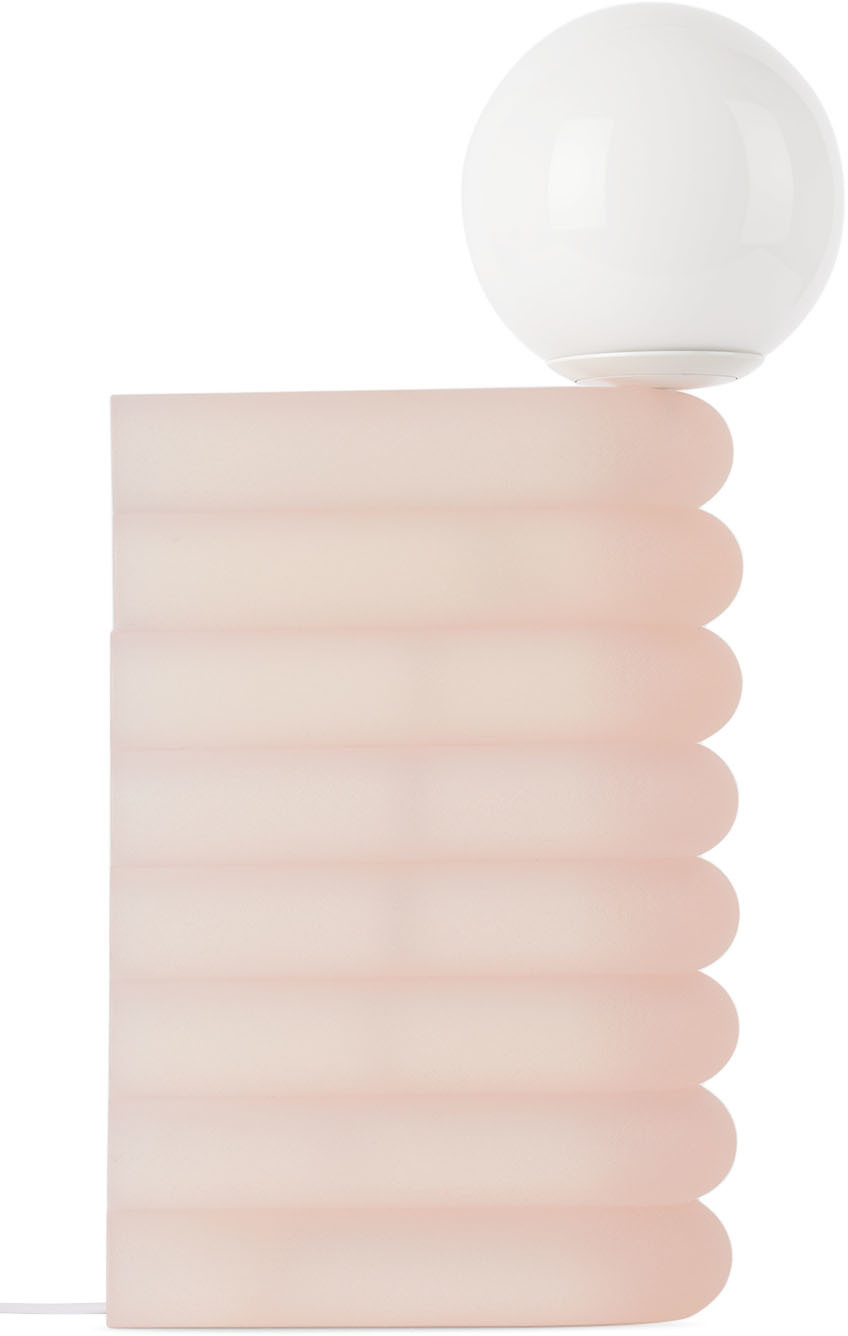 Soft-geometry Pink Large Elio Smart Lamp In Lychee