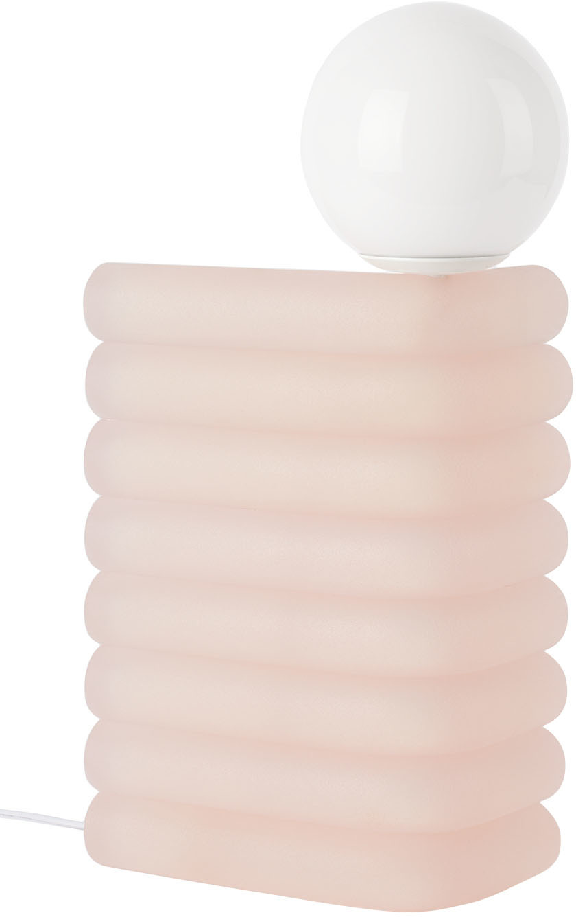 Soft-geometry Pink Large Elio Smart Lamp In Lychee