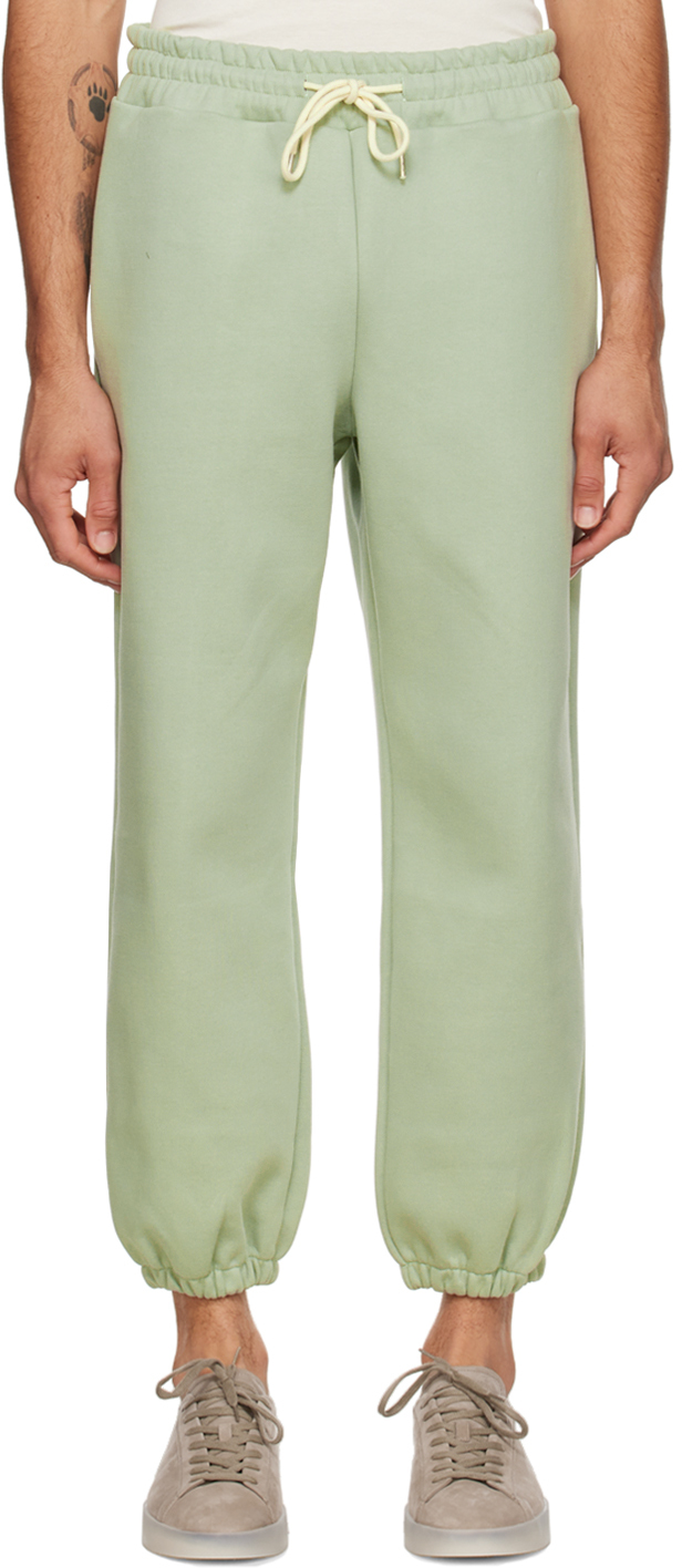 SSENSE Men Clothing Loungewear Sweats Green Contrast Trim Lounge Pants 