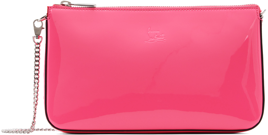 Christian Louboutin: Pink Loubila Pouch | SSENSE Canada