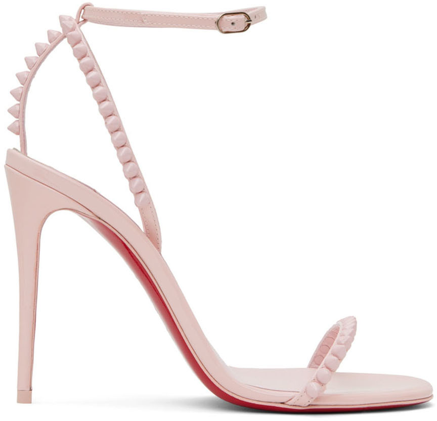 Christian Louboutin: Pink Me 100 Heeled Sandals |