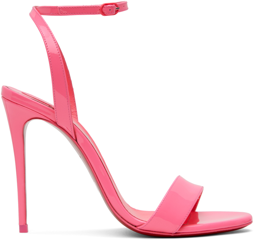 SSENSE Women Shoes High Heels Heels Heeled Sandals Pink Pose Heeled Sandals 