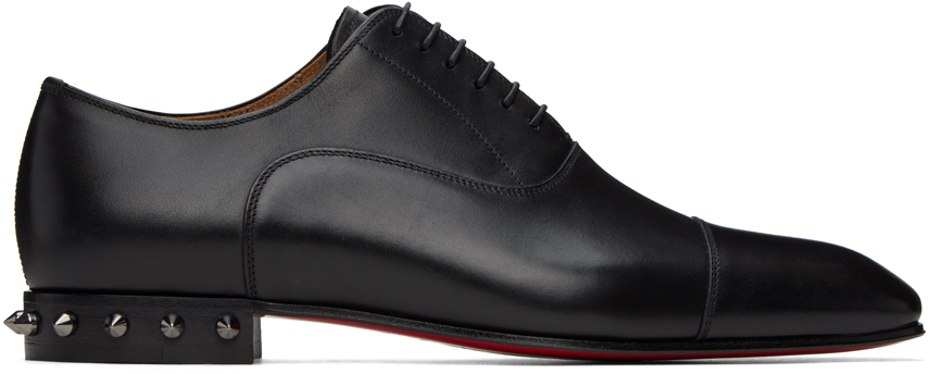 Black Lace-Up Derbys SSENSE Men Shoes Flat Shoes Formal Shoes 