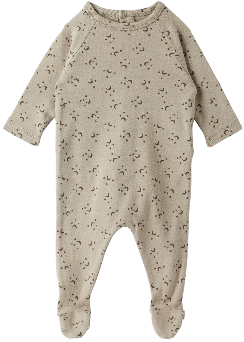 Baby White & Pink Footie 4G Sleepsuit SSENSE Clothing Loungewear Sleepsuits 