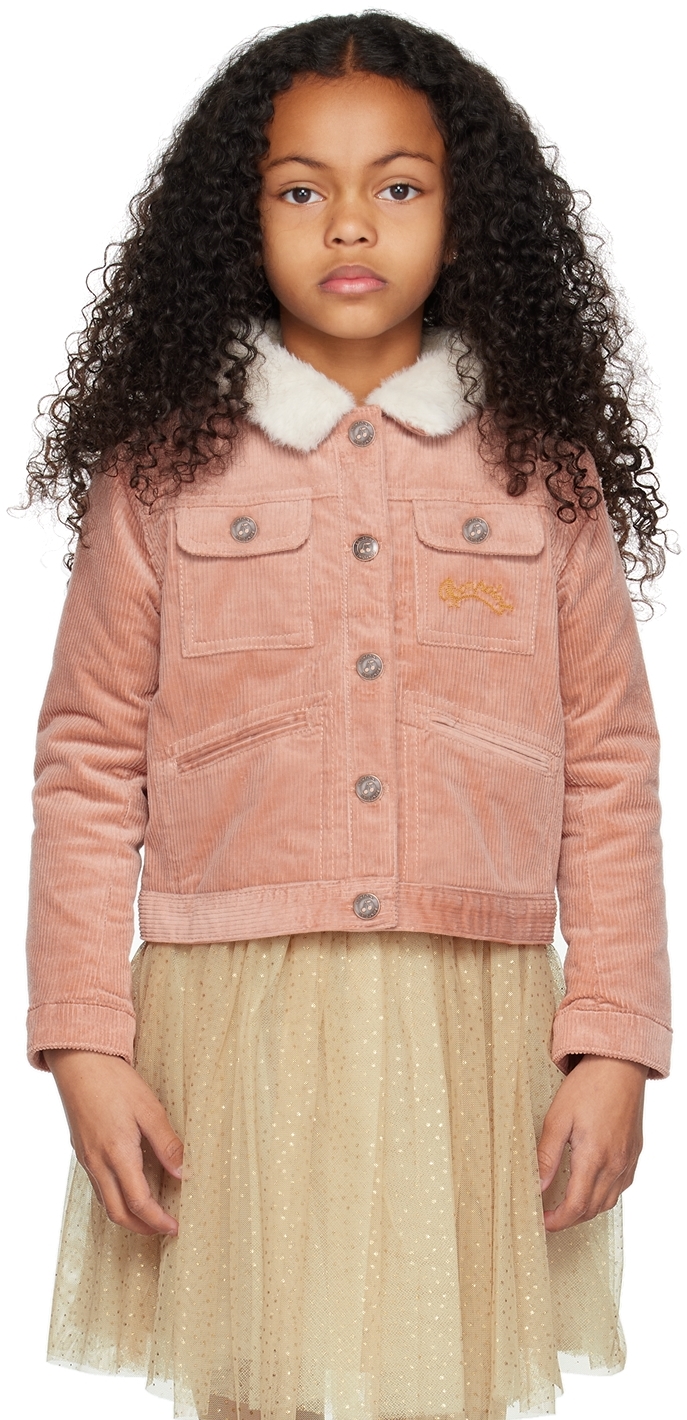 Shop Bonpoint Kids Pink Bridget Jacket In 024 Rose Fane