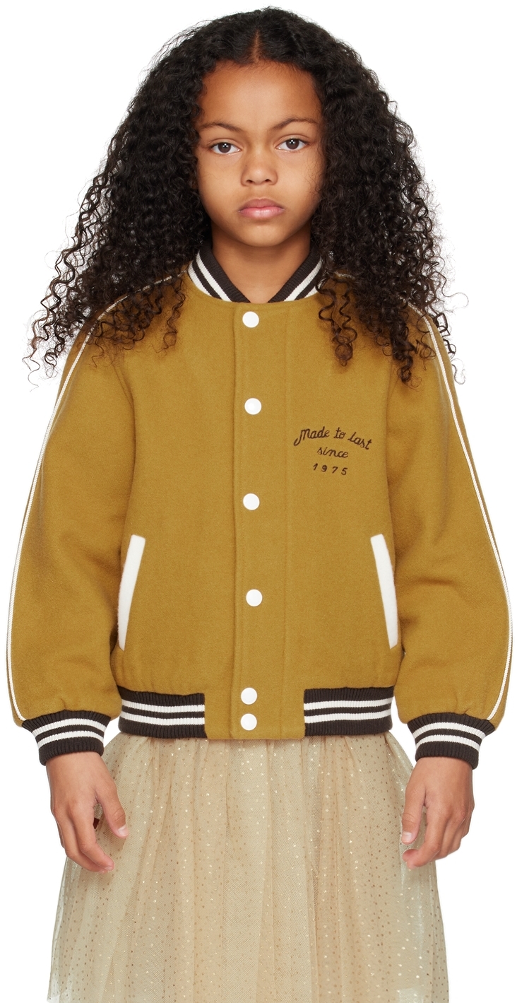 Bonpoint Kids Yellow Booker Jacket In 038 Ocre