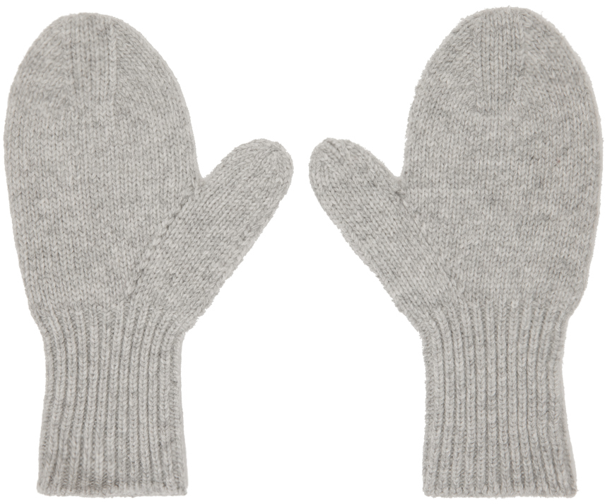 Gray Lilly Mittens