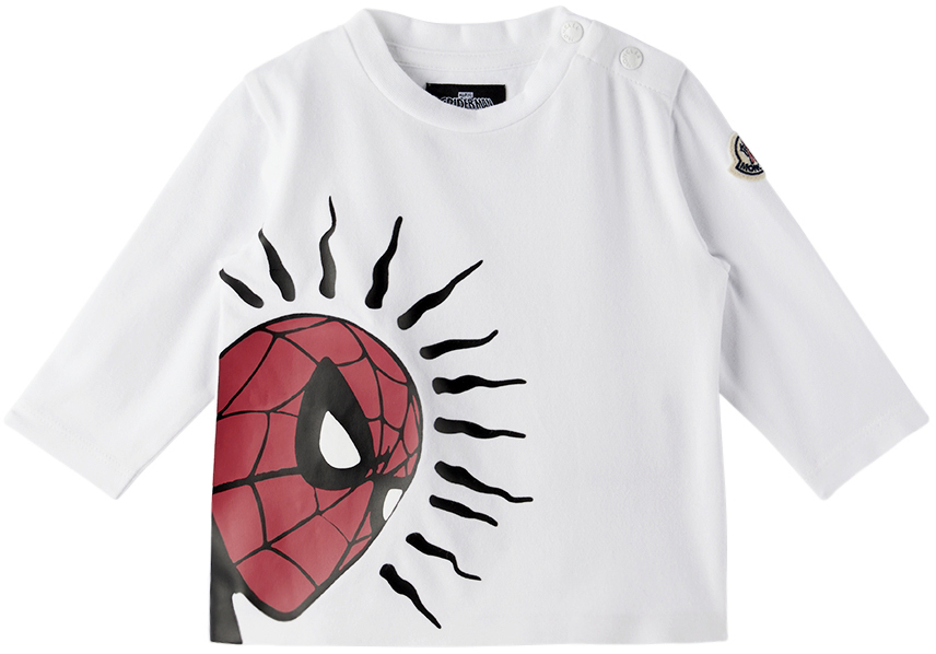 ベビー｜ホワイト Spider-Man 長袖Tシャツ