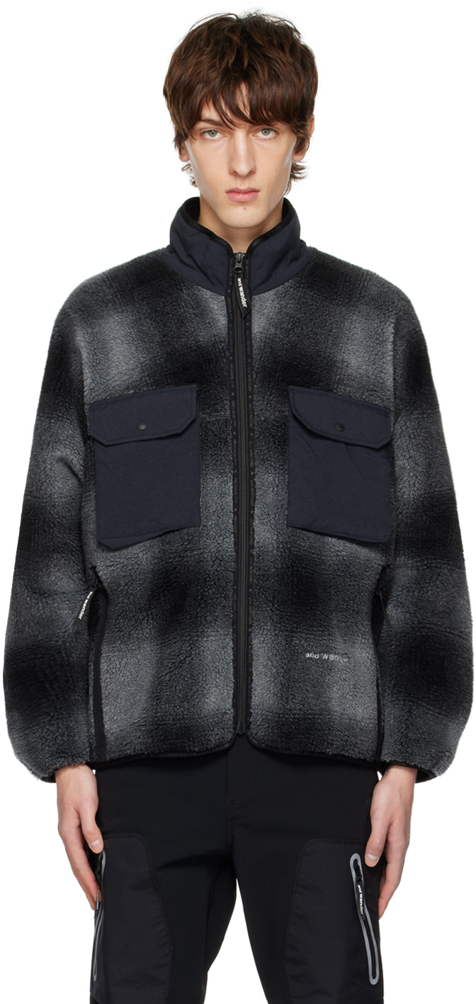 and wander: Black Boa Jacket | SSENSE