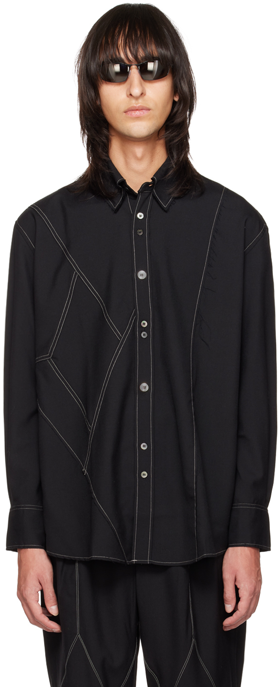 black panel shirt