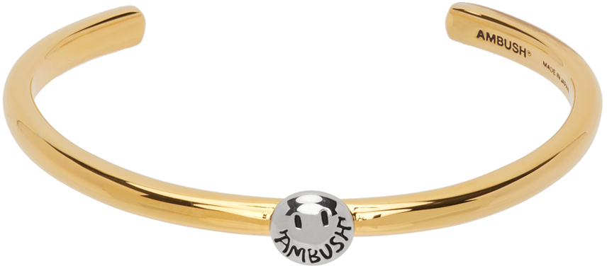 AMBUSH Gold Smiley Bracelet