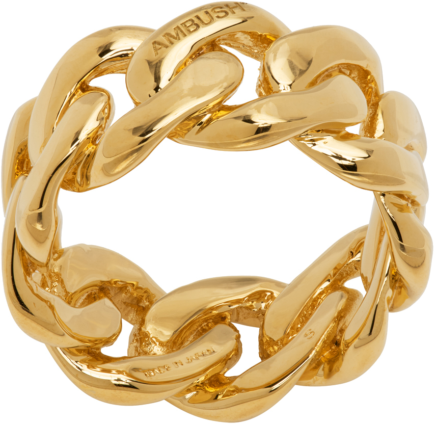 Ssense Donna Accessori Gioielli Anelli Gold Single Rockstud Ring 