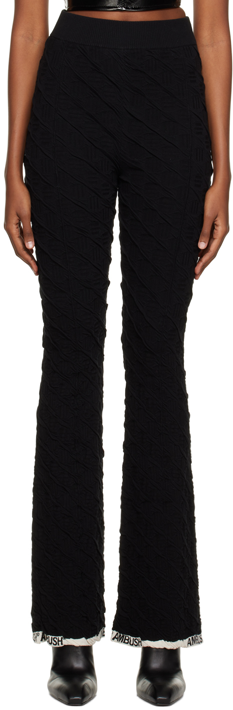 Black Monogram Lounge Pants