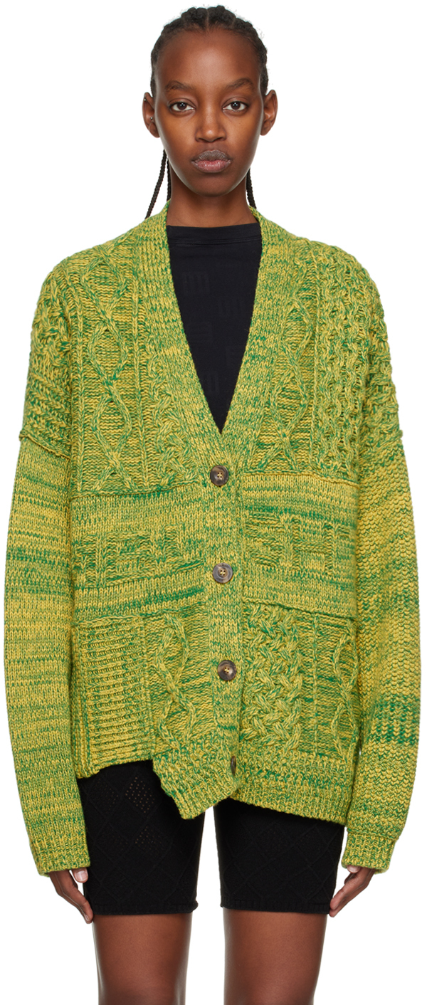 SSENSE Women Clothing Sweaters Cardigans Boleros Green Norman Cardigan 