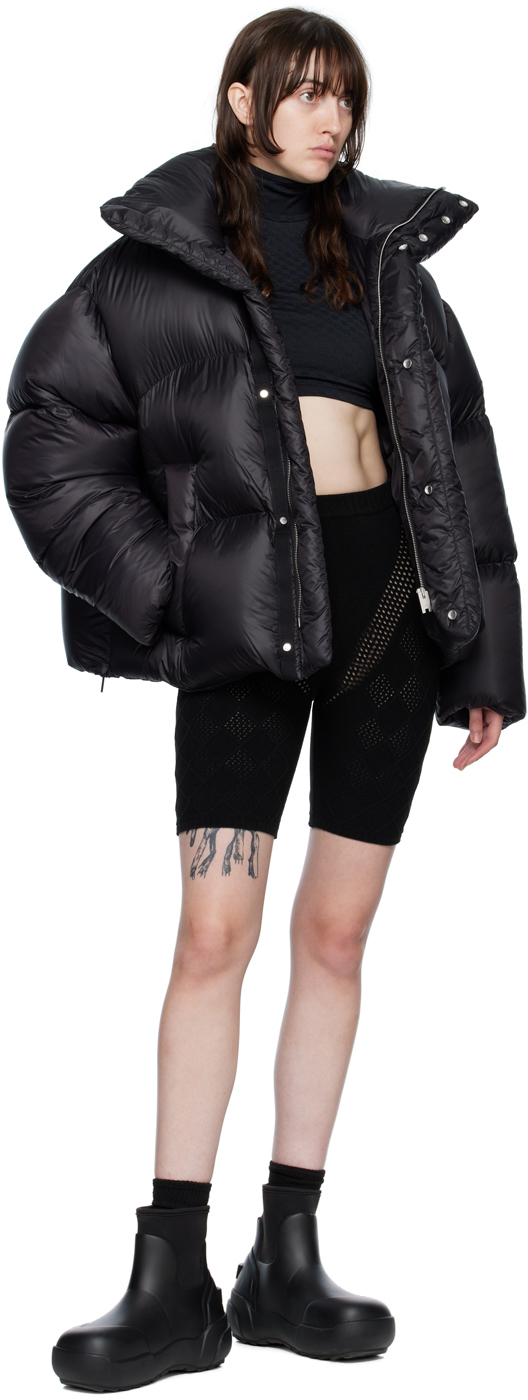 Ambush Black Mini Monogram Turtleneck In Black Black