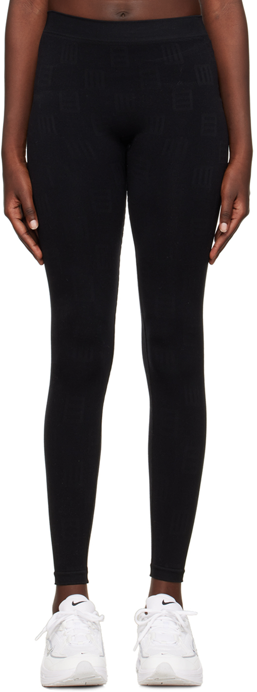 Black Monogram Active Leggings